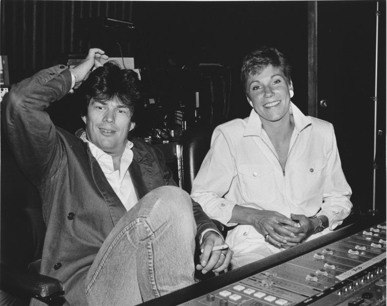 Anne and David Foster in the studio