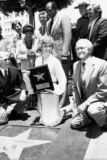 Anne with her star on the Hollywood Walk of Fame