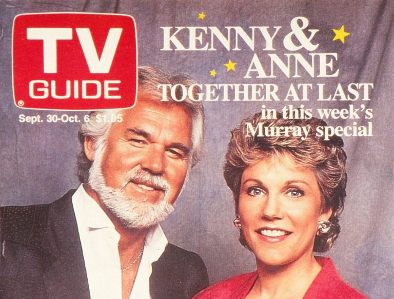 Anne and Kenny Rogers on the cover of TV Guide