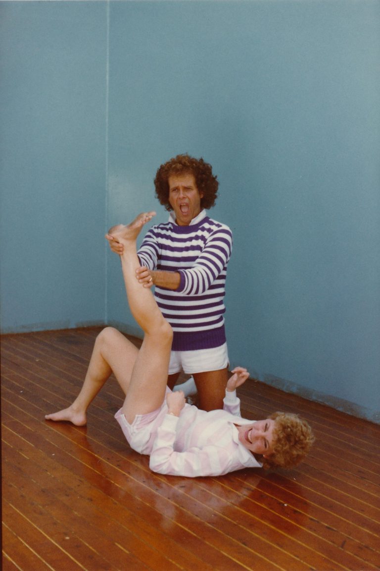 Anne and Richard Simmons on set for Caribbean Cruise
