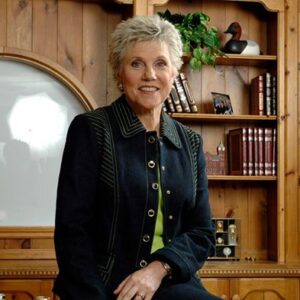 Anne in her office.
