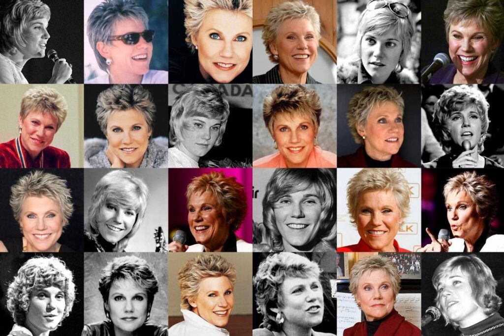collage of anne photos