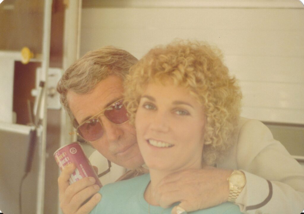 Anne and Perry Como on the set of Perry Como’s Lake Tahoe Special